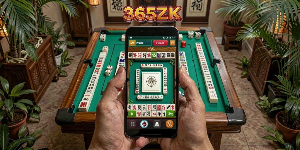 Skrinsut utama 365ZK menampilkan permainan Mahjong yang seru dan menarik.