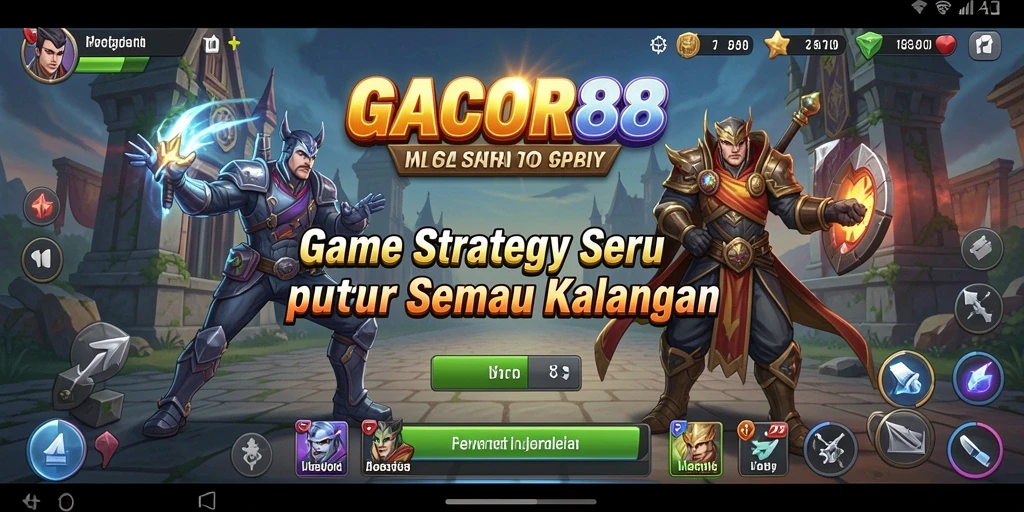 Tampilan gameplay GACOR88 yang strategis dan mendebarkan.