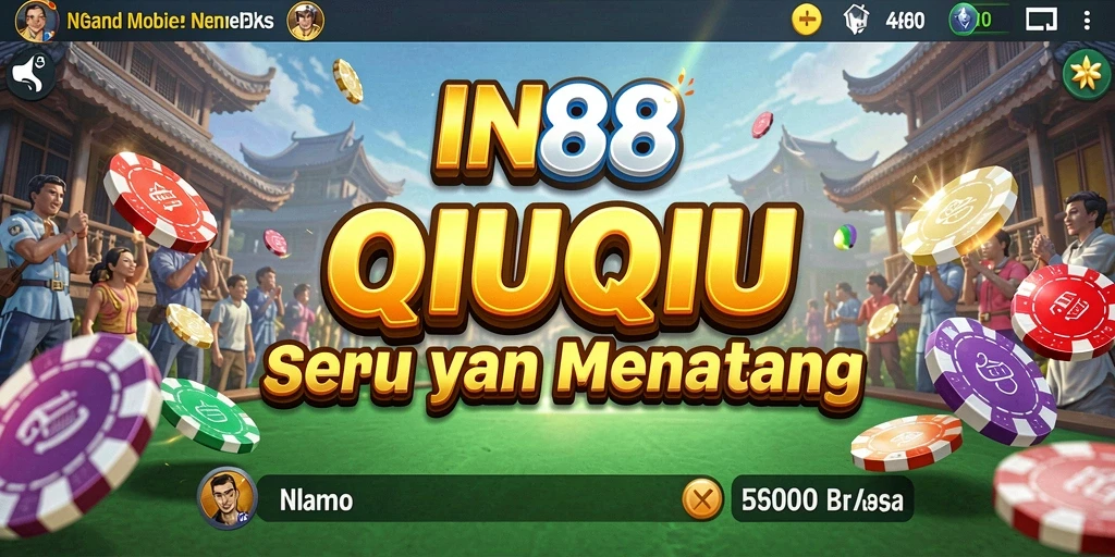 Gameplay seru dalam IN88, menunjukkan momen menang QiuQiu.