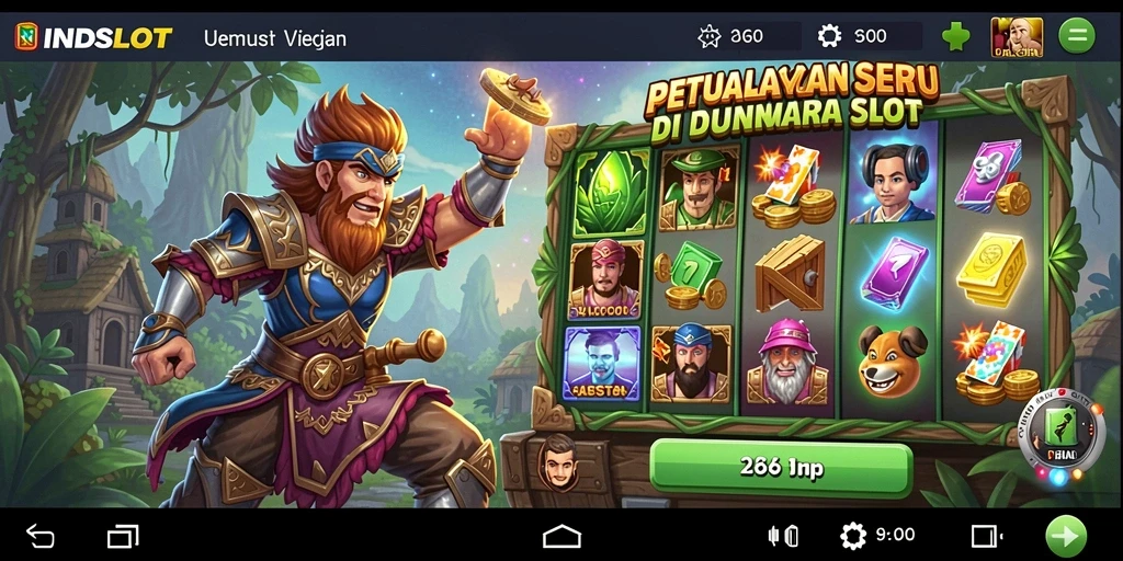 Screenshot gameplay memukau di INDSLOT dengan penuh aksi petualangan.