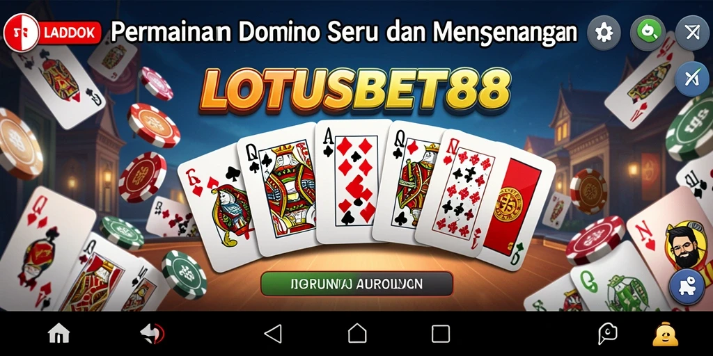 Screenshot gameplay LOTUSBET88 yang menunjukkan keseruan bermain Domino.