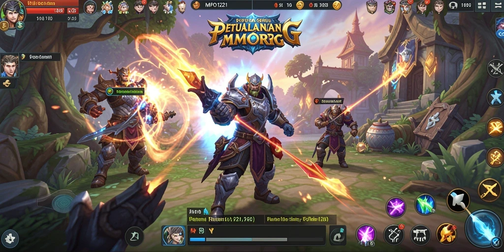 Tangkapan layar utama MPO1221 menampilkan petualangan seru dalam dunia MMORPG.