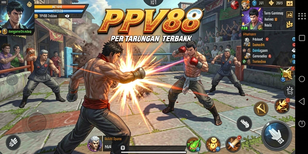 Skrenshot gameplay dengan aksi pertarungan mendebarkan di PPV88.