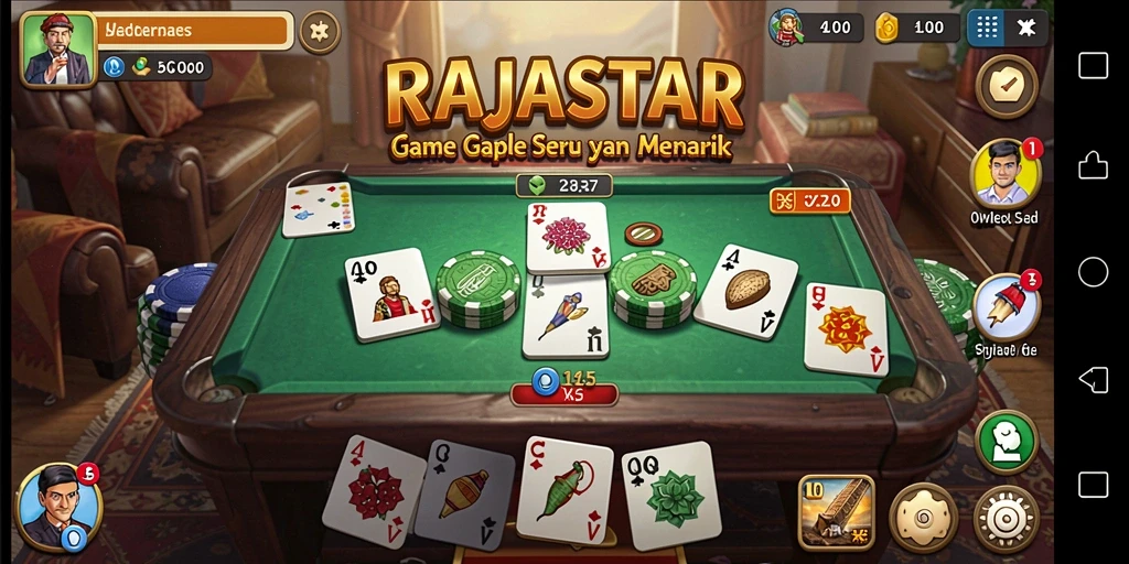 Gameplay seru bersama teman-teman di RAJASTAR.
