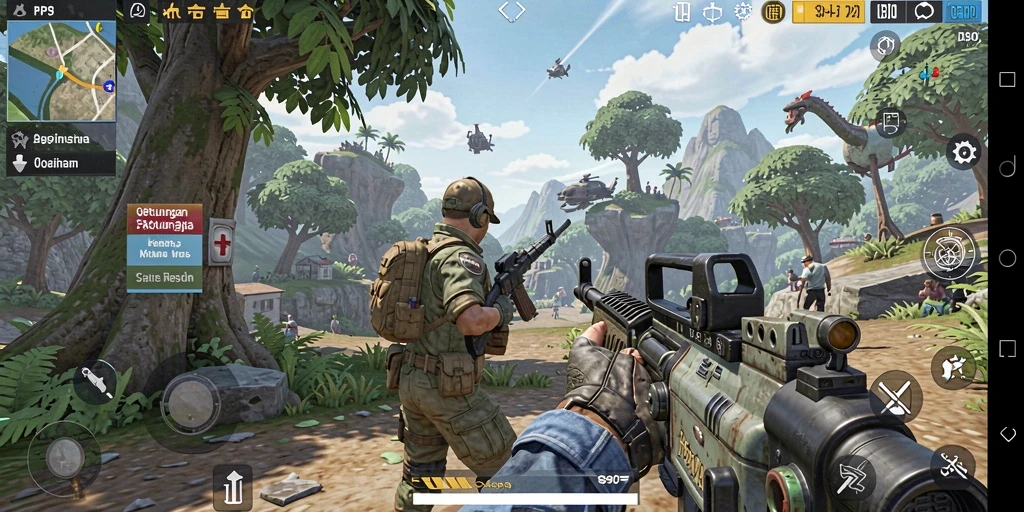 Tampilkan aksi seru dalam gameplay TPS di S80.