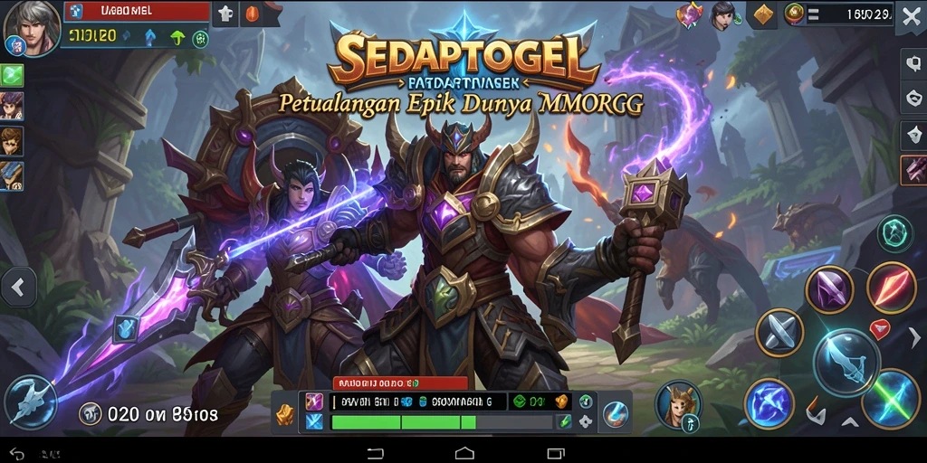 Screenshot gameplay <strong>SEDAPTOGEL</strong> yang menampilkan pertempuran epik di dunia MMORPG.