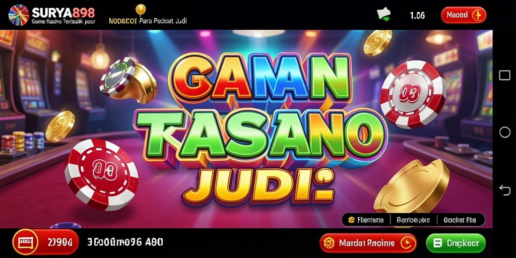 Tampilan gameplay Kasino yang mendebarkan dan interaktif.