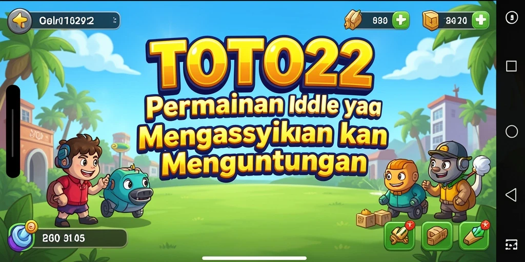 Gameplay TOTO22 yang menarik dengan karakter Idle yang mengasyikkan.